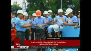 PNP audit equipment on disaster rescue operations