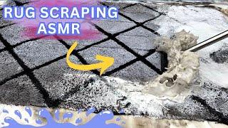 Satisfying pull back scraping of plain & colourful rugs | asmr compilation