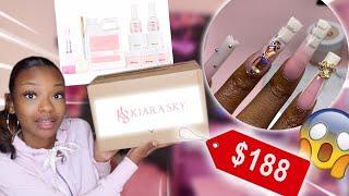 Unboxing Kiara Sky Acrylic System kit! | beginner nail kit | Series Day 3