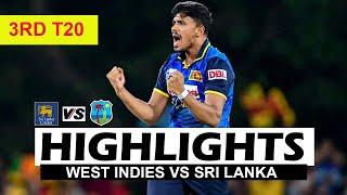 SRI LANKA VS WEST INDIES 3RD T20 MATCH HIGHLIGHTS 2024 | SL VS WI