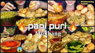 ASMR EATING PANI PURI, GOLGAPPA, FUCHKA MUKBANG COMPILATION FAST MOTION EATING