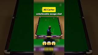 Ali Carter unbelievable escape | #snooker #trickshot #Ronnie #trump #zhao #worldchampionship #carter