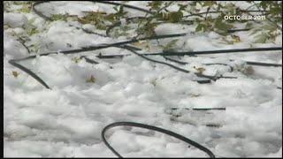 October snow in Maine