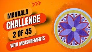 Mandala Art | Best Easy mandala art | Day 2 of 45 | 2024 | ATM Creations