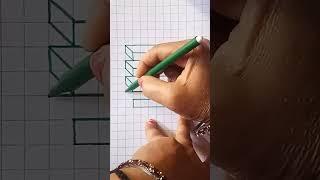 easy 3d illusion#drawing #art #creativity #shorts