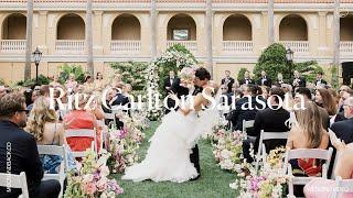 Beautiful tented wedding reception at the Ritz Carlton in Sarasota, Florida #sarasota #weddingvenue