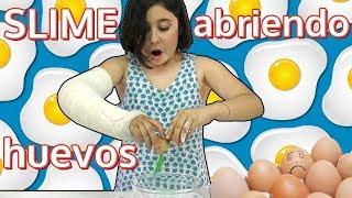 SLIME Abriendo Huevos Reto de Como se hace en Juguetes MaryVer