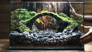 Discover the Secrets of Creating A Mini Forest Bridge | Micro Landscape | Paludarium