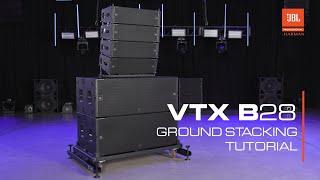 JBL VTX B28 Subwoofer: Ground Stacking Tutorial