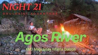SOLO CAMPING AT AGOS RIVER INFANTA QUEZON. NIGHT 21