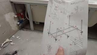 Самая лучшая установка акриловой ванны! Теперь каркас покупать не нужно..