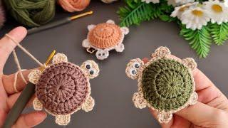 Crochet turtle making for beginners.I made a great number of them and sold them all.Crochet keychain