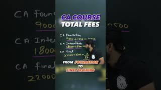 CA Course Fees #PW #Shorts #CACourseDetail