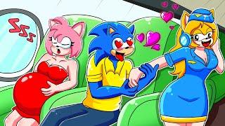 Sonic Having Affair While Amy Is Pregnant!? What Is He Doing!? | Sonic The Hedgehog 3 Animation