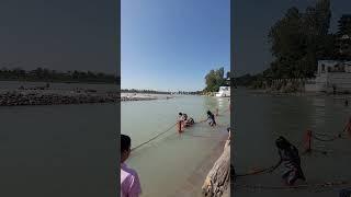 Triveni Ghat Rishikesh Ganga River. #rishikesh #gangaji Full video link  in description box.