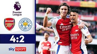 WAHNSINN im Emirates! 2 Tore in der Nachspielzeit! | Arsenal - Leicester City | Premier League 24/25