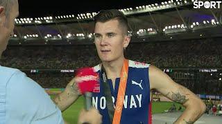 Jakob Ingebrigtsen on his Silver Medal in the Men's 1500m World Final