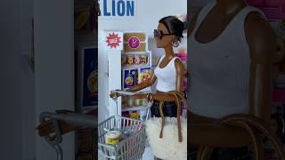 Grocery shopping with Barbie #barbiediy #barbiehouse