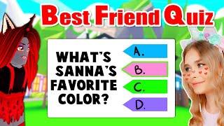 BEST FRIEND QUIZ In Adopt Me! (Roblox)