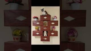 waste material crafts ideas /Diy /home decor/ Wall shelves crafts/ best out of waste crafts #shorts