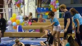 Start of the gymnastics meet 04/20/2013