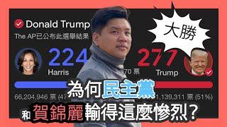 特朗普大勝，為何民主黨和賀錦麗輸得這麼慘烈？STOP WOKE（反覺醒）將成為未來的主旋律嗎？20241106