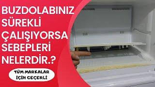 Buzdolabınız sürekli çalışıyor otomatiğe girmiyorsa sebepleri nelerdir.