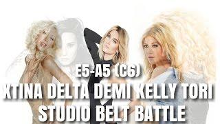 Christina Aguilera, Delta Goodrem, Demi Lovato, Kelly Clarkson & Tori Kelly // STUDIO BELT BATTLE