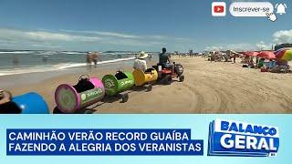 Litoral norte: Caminhão Verão Record estaciona em Tramandaí