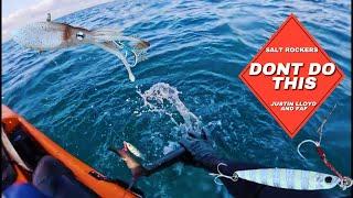 Slow Pitch Jigging - from our Stealth Kayaks - SQUIDTREX Action