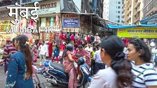 MUMBAI Walking Tour  - India’s Most Populous Megacity | Bustling Street Life 4K HDR