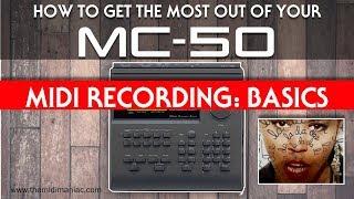 Roland MC-50 - Basic MIDI track recording (Crystal Waters - Gypsy Woman)