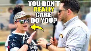 MAGA Woman PANICS as Reality Hits Her Like a Truck