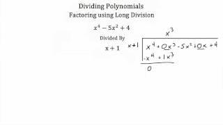 Dividing Polynomials-Textbook Tactics