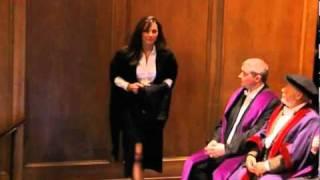 Kate Middleton receiving her degree from the University of St Andrews