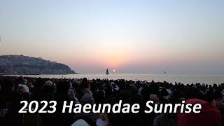 [4K Korea] 2023 Rabbit Year Haeundae Sunrise and Light Festival Tour in Busan