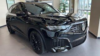 Majestic Black 2025 Acura MDX A-Spec Advance Walkaround