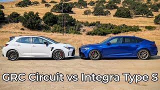 2024 Toyota GR Corolla Circuit Edition vs 2024 Acura Integra Type S - Head to Head Review!