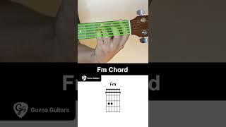 How To Play The Fm Chord On Guitar - Guvna Guitars