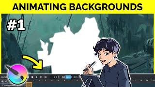  Designing & Painting a Background (for Animation) ( How to Animate a Background, Part 1) [Krita]