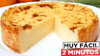  Flan PASTELERO de LIMÓN 5 Ingredientes y en 2 Minutos ⏱️(SIN HARINA)