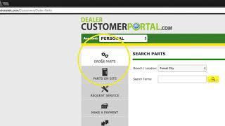 Dealer Customer Portal Video Parts Ordering