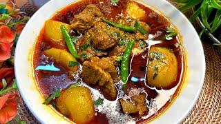 Desi Style Aaloo GoshtEasy Quick & Very DeliciousRecipe️Ramdan Recipe 2025