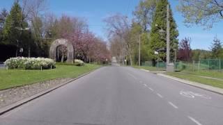 Touring UBC (The University of British Columbia) in Vancouver Canada - Entrance and Golf Course