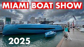 Miami Boat Show LIVE Dock & Super Yacht Tour 2025