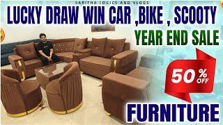 Furniture 50% Discount Sale /Lucky draw win Car, Bike, Scooty /Max furniture