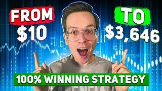 POCKET OPTION LIVE TRADING | FROM $10 TO $3,646 - BEST POCKET OPTION STRATEGY