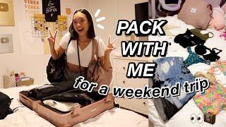 pack with me for a WEEKEND TRIP | Nicole Laeno