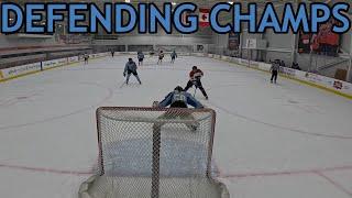 DEFENDING CHAMPS... *MIC’D UP* Go Pro Hockey Goalie