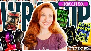 June Reading Wrap Up 2024  +Book Club Picks for Q3!  •Thriller • Horror • Mystery Books